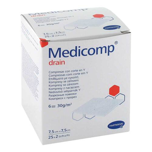 Medicomp® Drain Schlitzkompressen steril