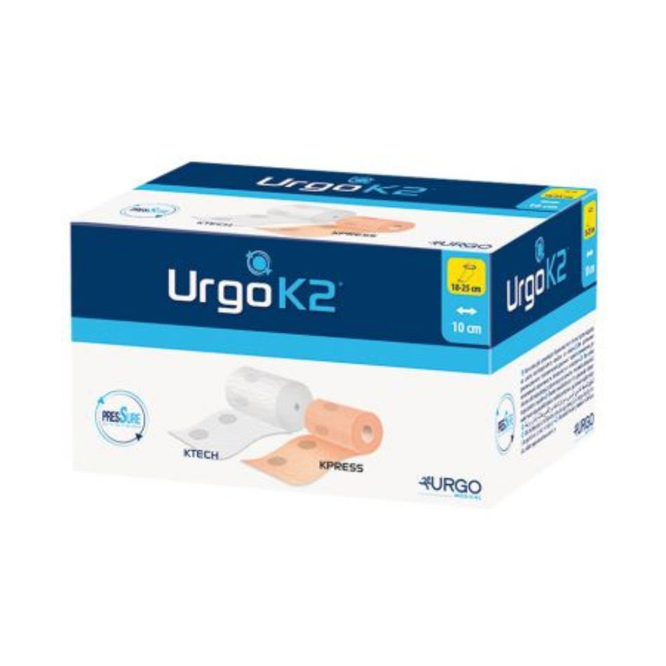 UrgoK2® Kompressionssystem 10 cm x 5 m – Knöchelumfang 18–25 cm – 6 Sets