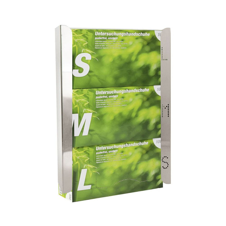 Handschuhspender aus Edelstahl – für 3 Kartons