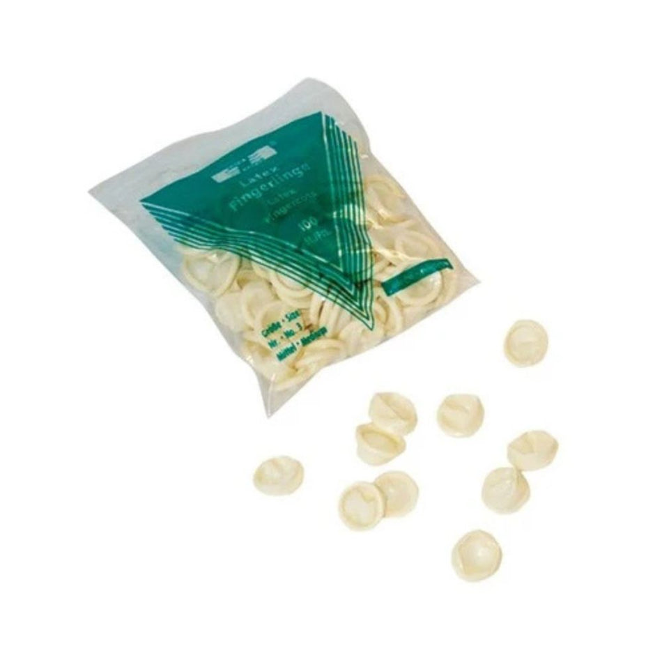 Fingerlinge Latex puderfrei Größe M – 100 Stk. / Packung