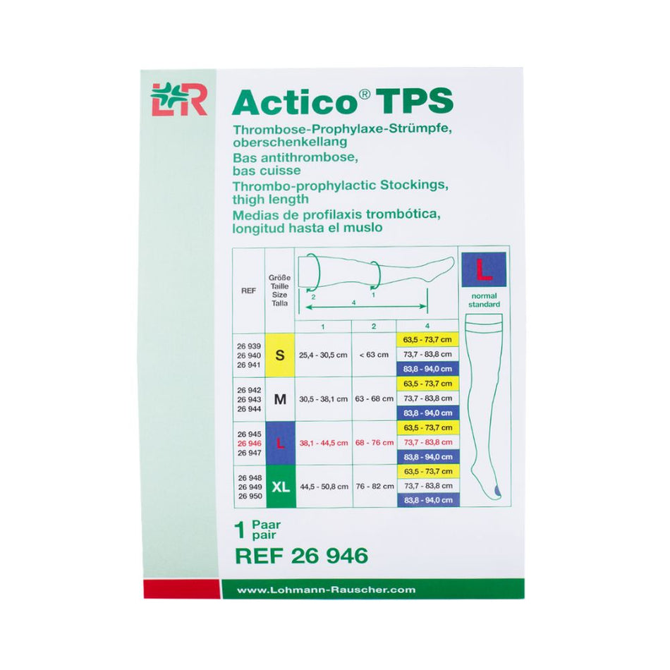 L&R Actico® TPS Thrombose-Prophylaxe-Strümpfe oberschenkellang Gr. L