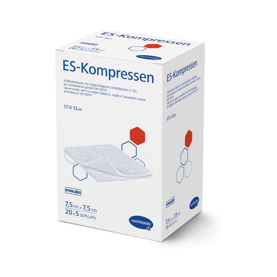 ES-Kompressen 17-fädig, 12-fach, steril
