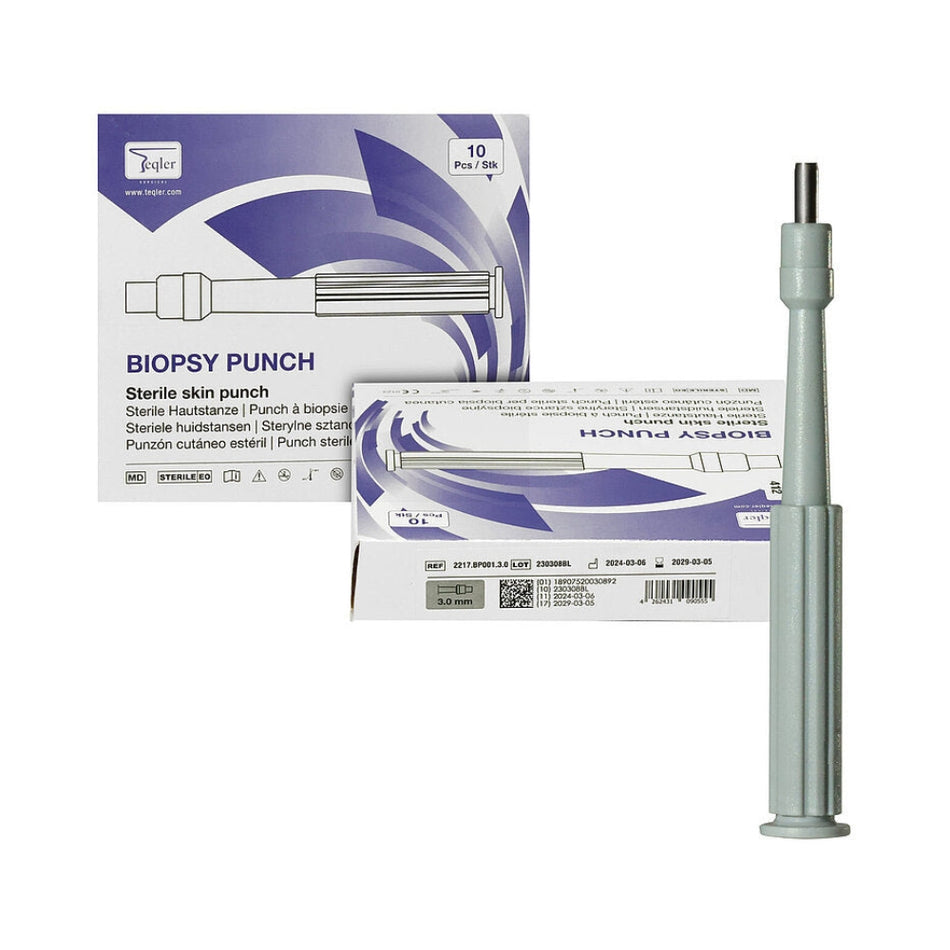 Biopsie-Stanzen Einweg – farbkodiert, steril, mit Edelstahlklinge – 10 Stk. / Packung