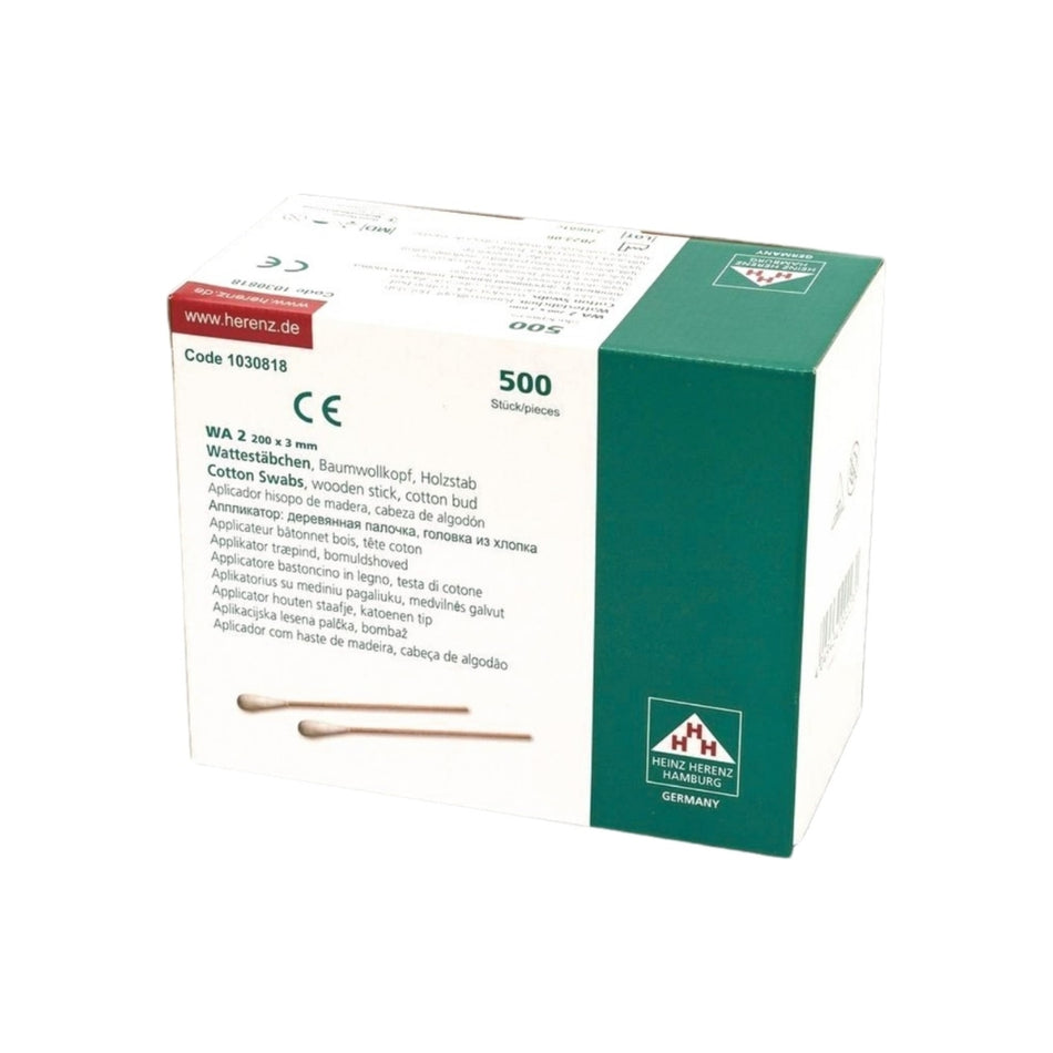 Heinz Herenz Holzstäbchen, Wattestäbchen WA 2, unsteril