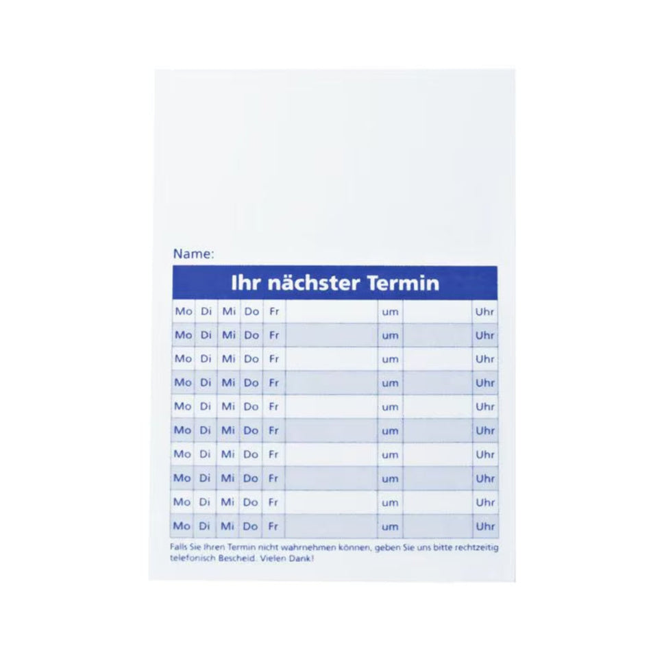 Terminzettel Praxis A7