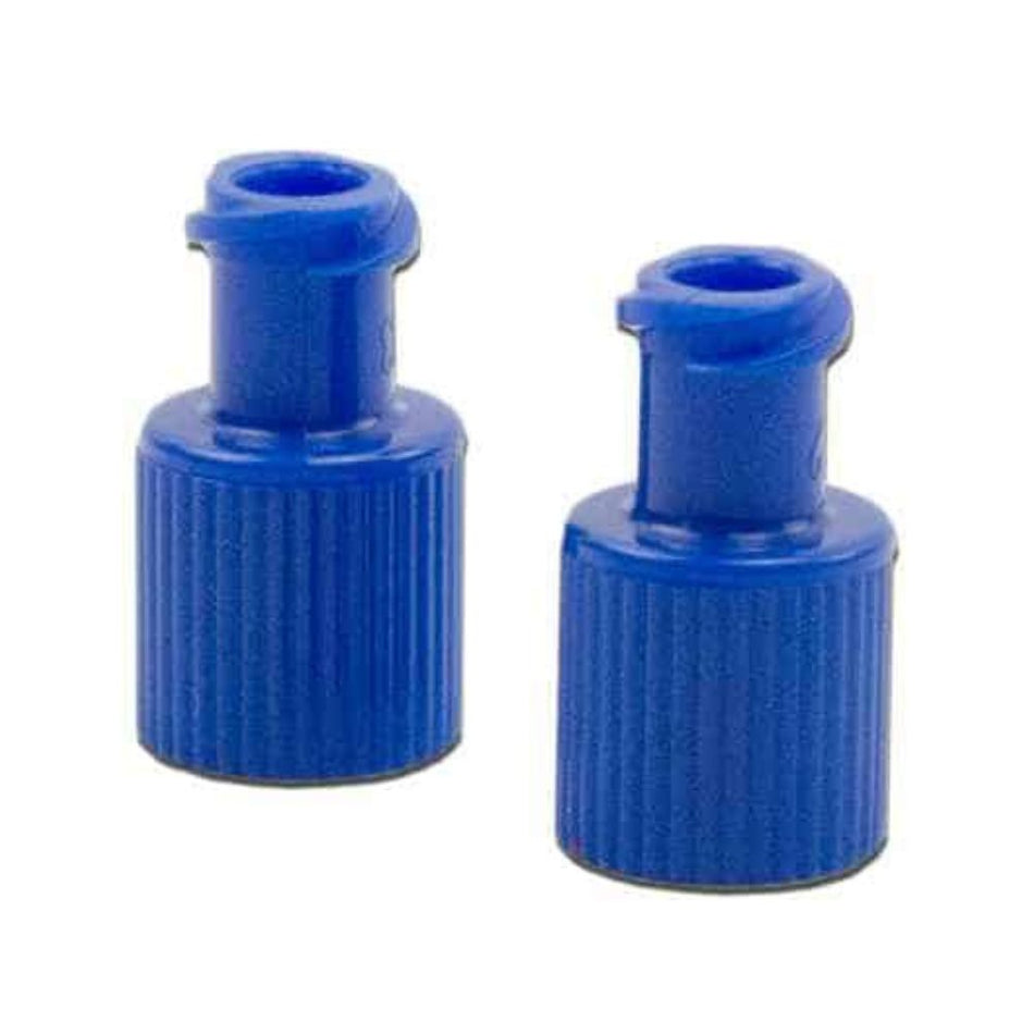 Kombistopfen, Luer-Lock, blau